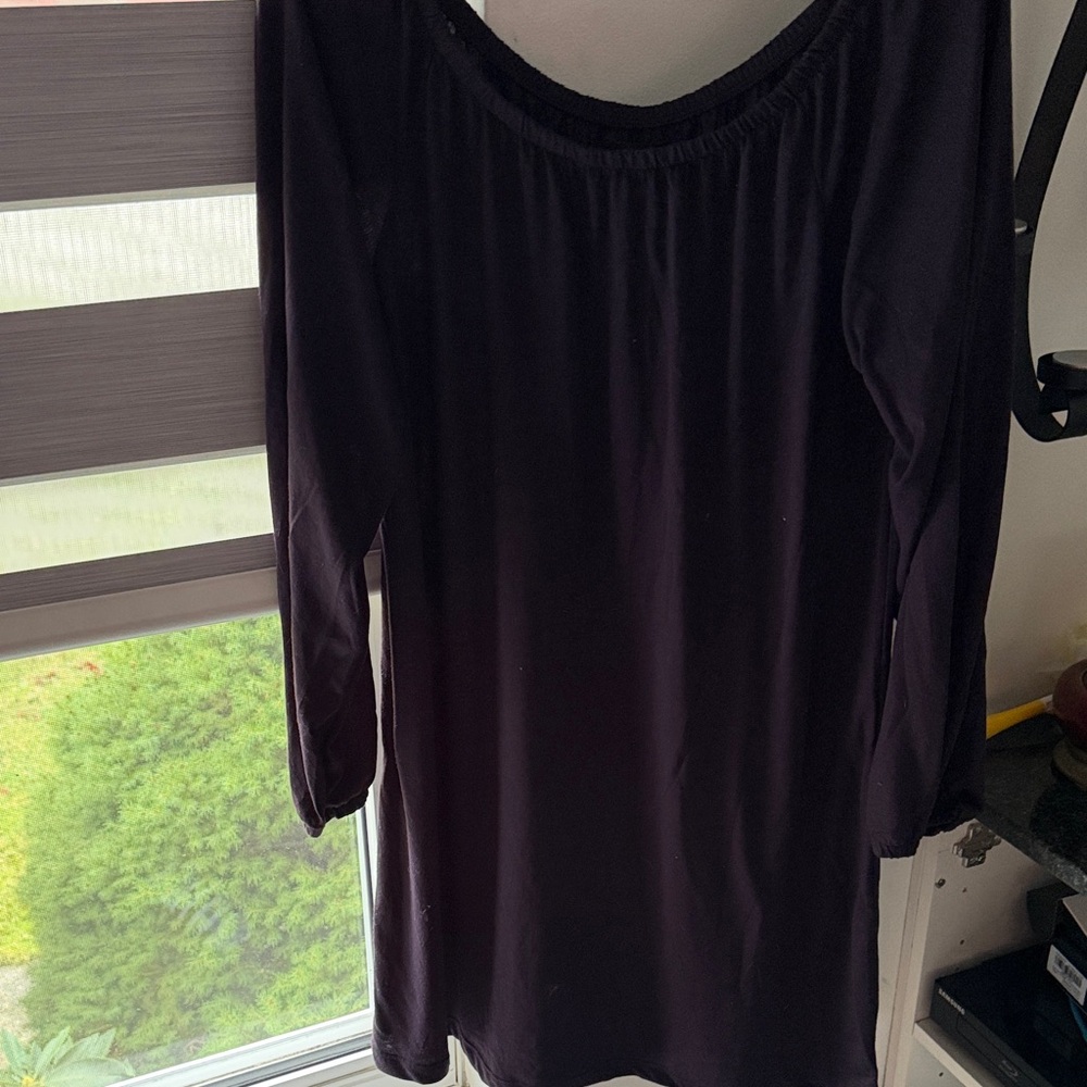 mark. One Shoulder Black Dress